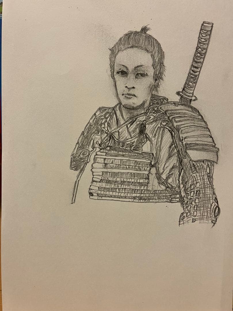 武士の肖像画 A4サイズ
