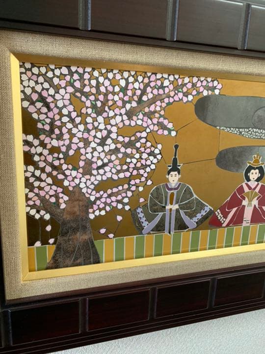 タイルモザイクでお雛様をつくりました^_^