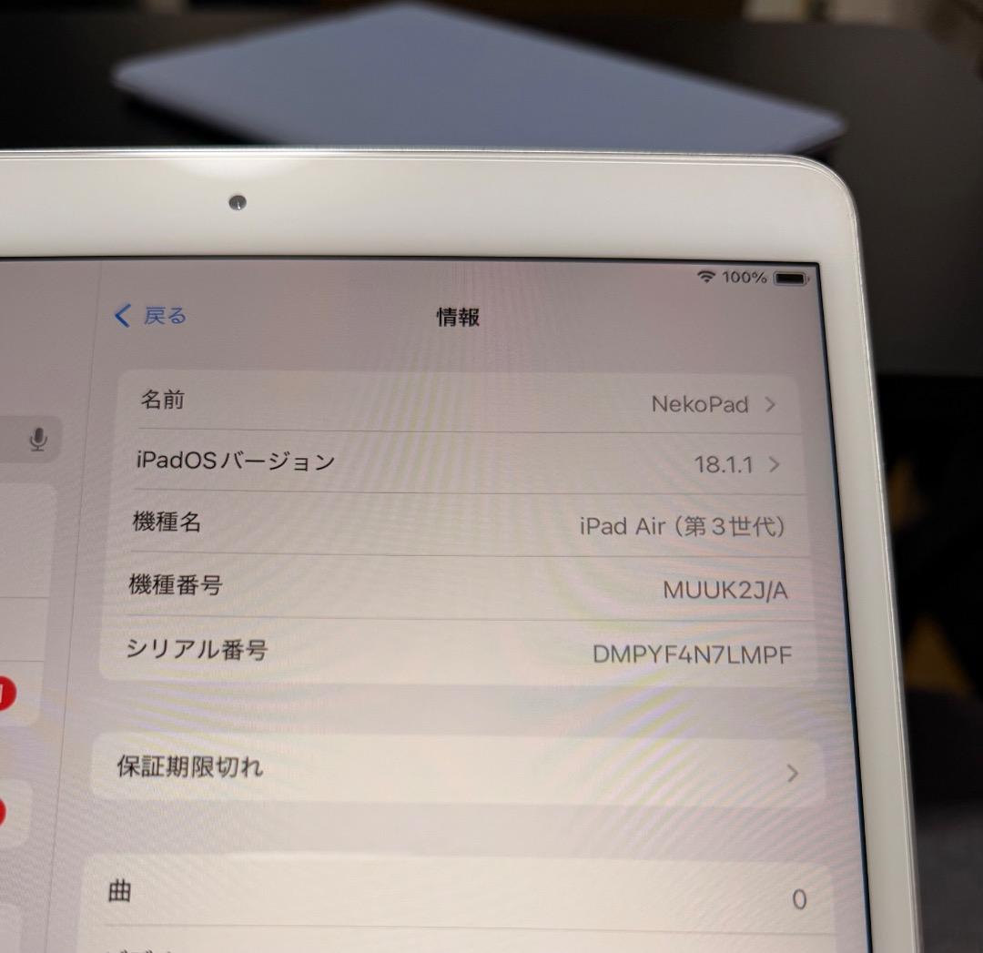 iPadAir3 Wi-Fiモデル 64GB 10.5インチ