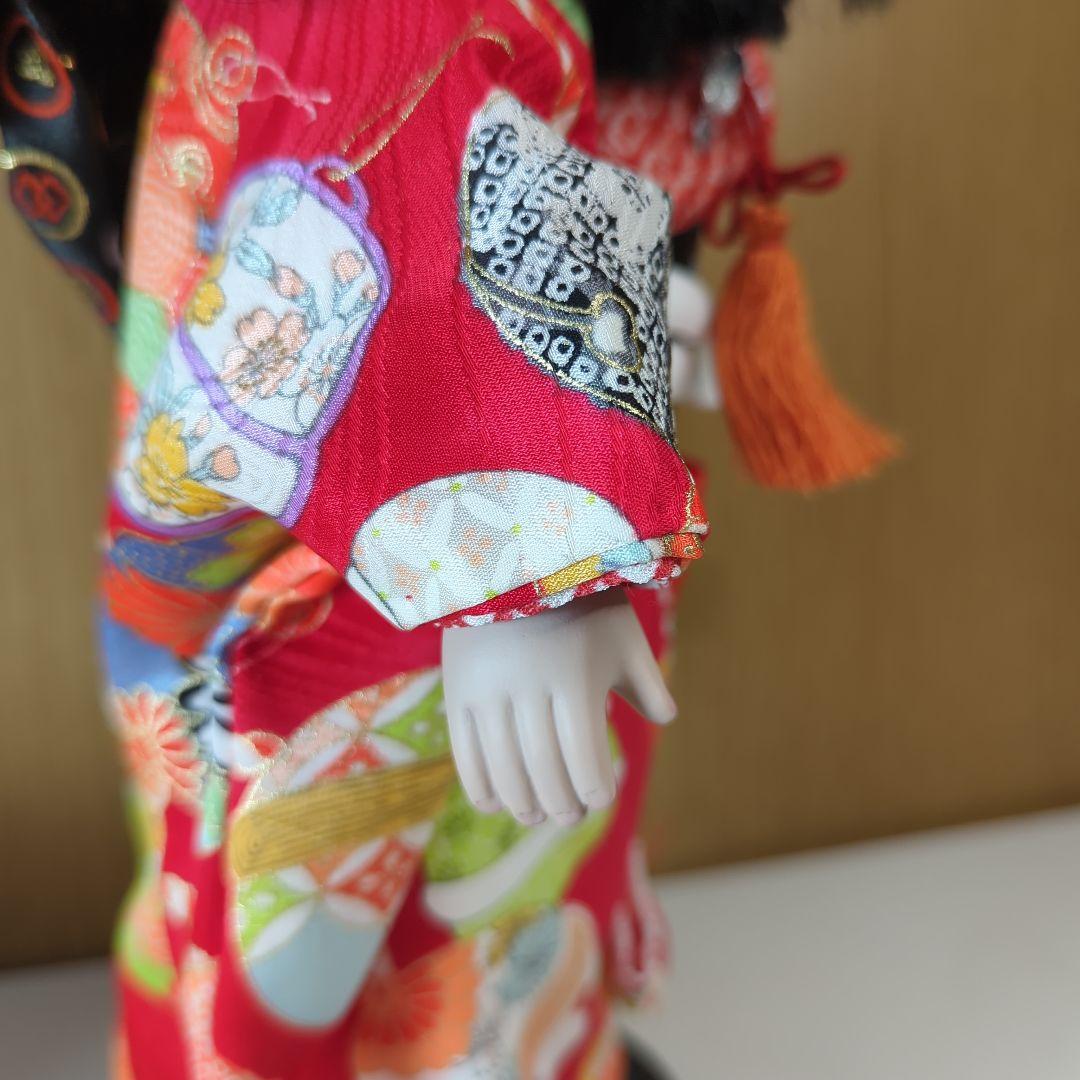 【 美品 】 市松人形／寿翁作／京風本泣／京頭／友禅着付／14号／共箱