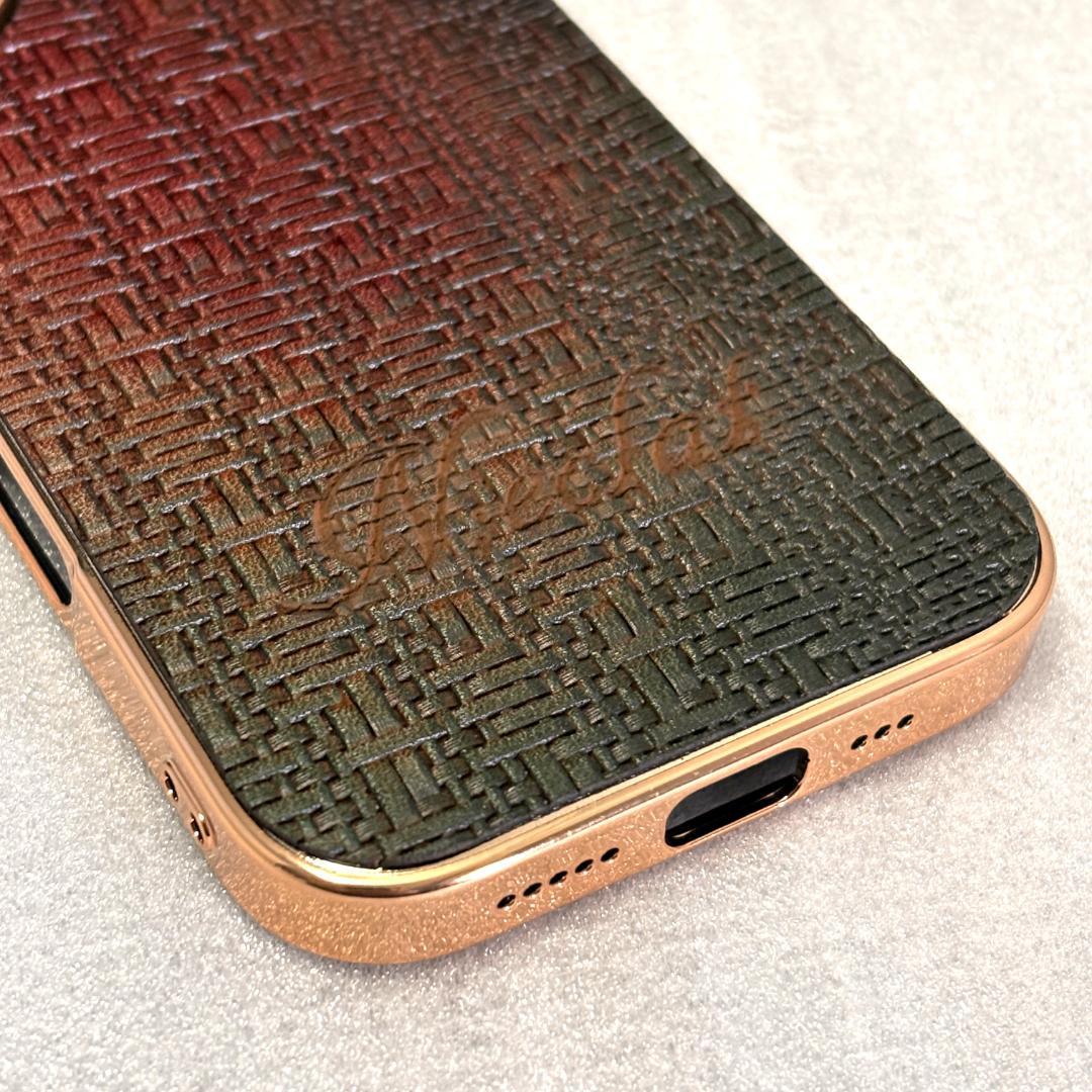 エヌエクレ パティーヌ本革レザー iphone16アイフォンケース ラスタカラー
