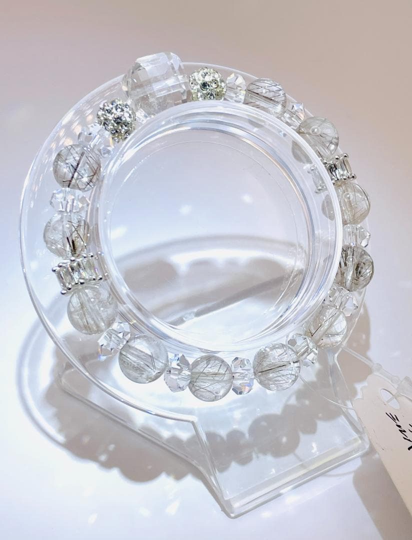 【水晶/シルバールチルクォーツ】内径約15cm 浄化済み No,447