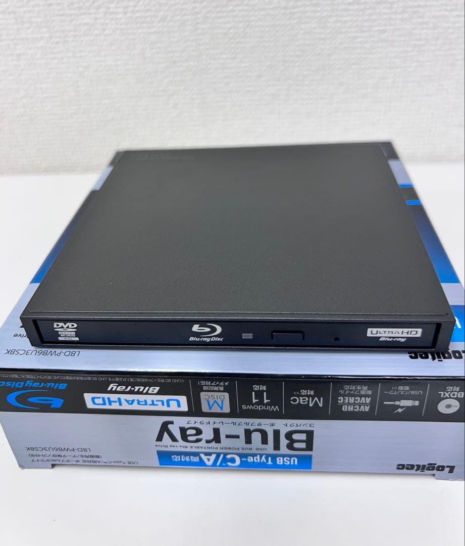 #DVD206Logitec Blu-rayドライブLBD-PWB6U3CSBK