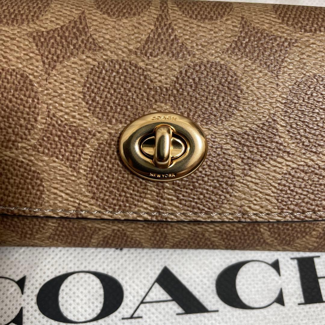 【新品】COACHコーチ★メガネケース★シグネチャー PVCレザー
