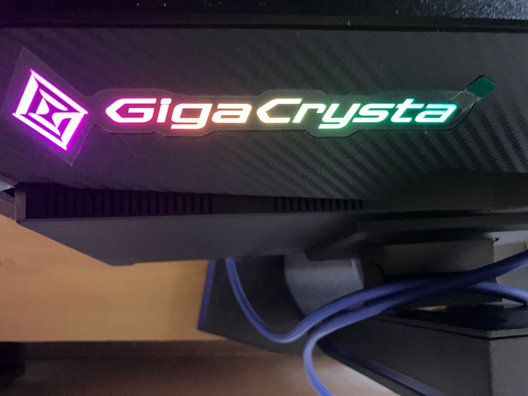 GigaCrystal RGBライティングディスプレイモニター本体