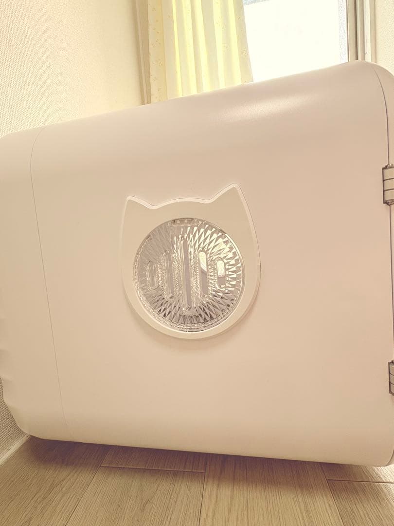 ペットドライルーム 乾燥ケース 猫・小型犬用 温風・換気機能付き ホワイト