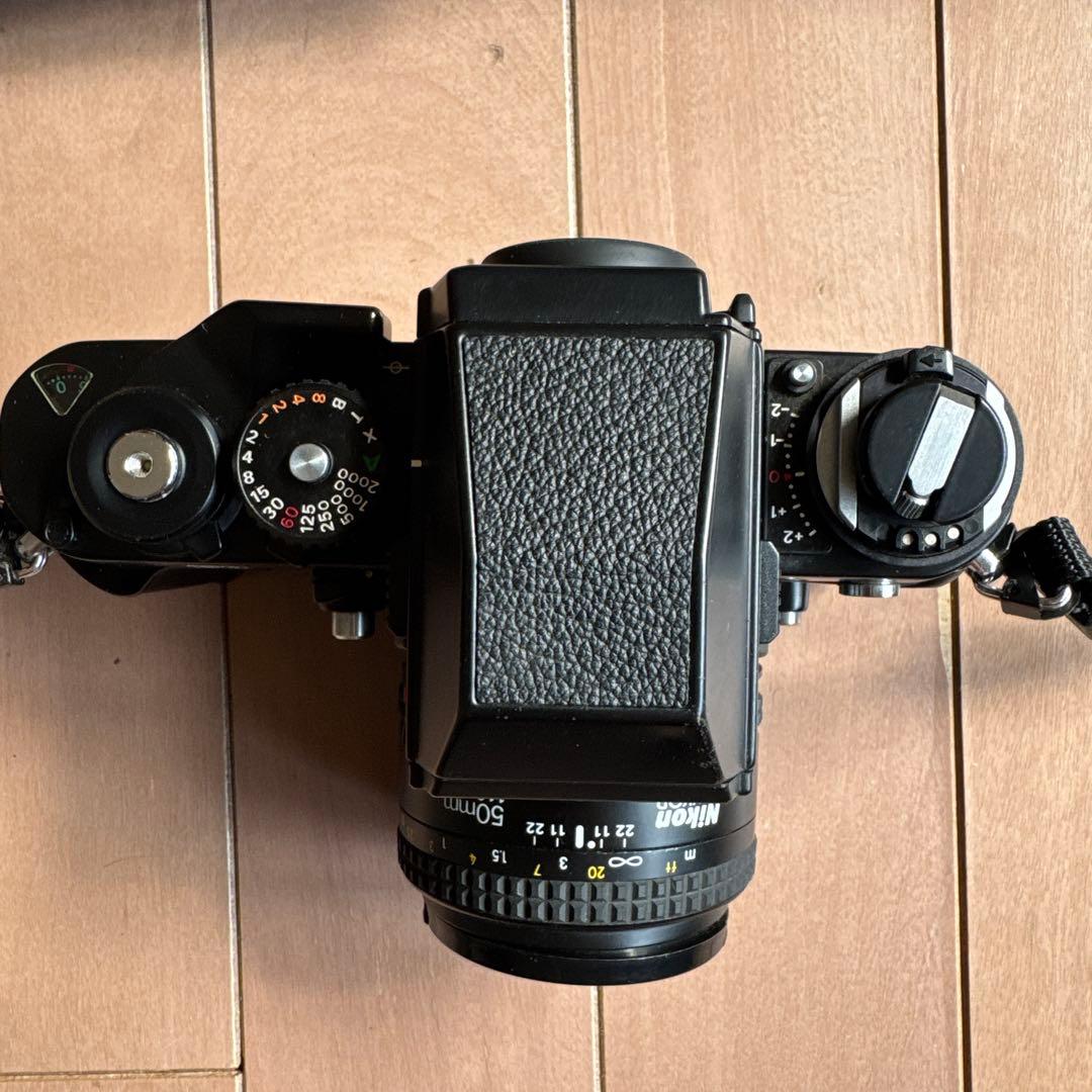 【91年購入時 保証書付き美品】 Nikon F3HP バック 取説, 三脚付き