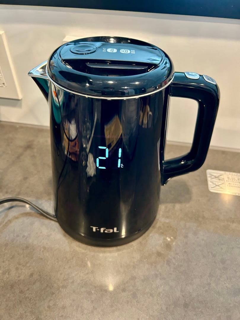 【美品】T-fal ディスプレイロックコントロール 0.8L 電気ケトル
