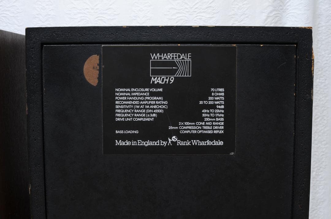 右1本◆Wharfedale MACH 9 ワーフェデール ★英国England