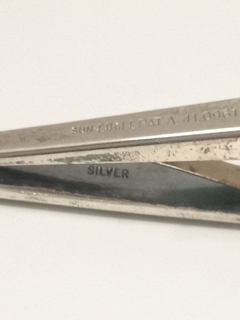 昭和レトロ　SILVER　ネクタイピン　龍　銀
