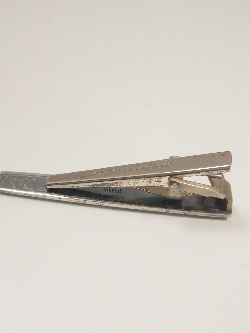 昭和レトロ　SILVER　ネクタイピン　龍　銀