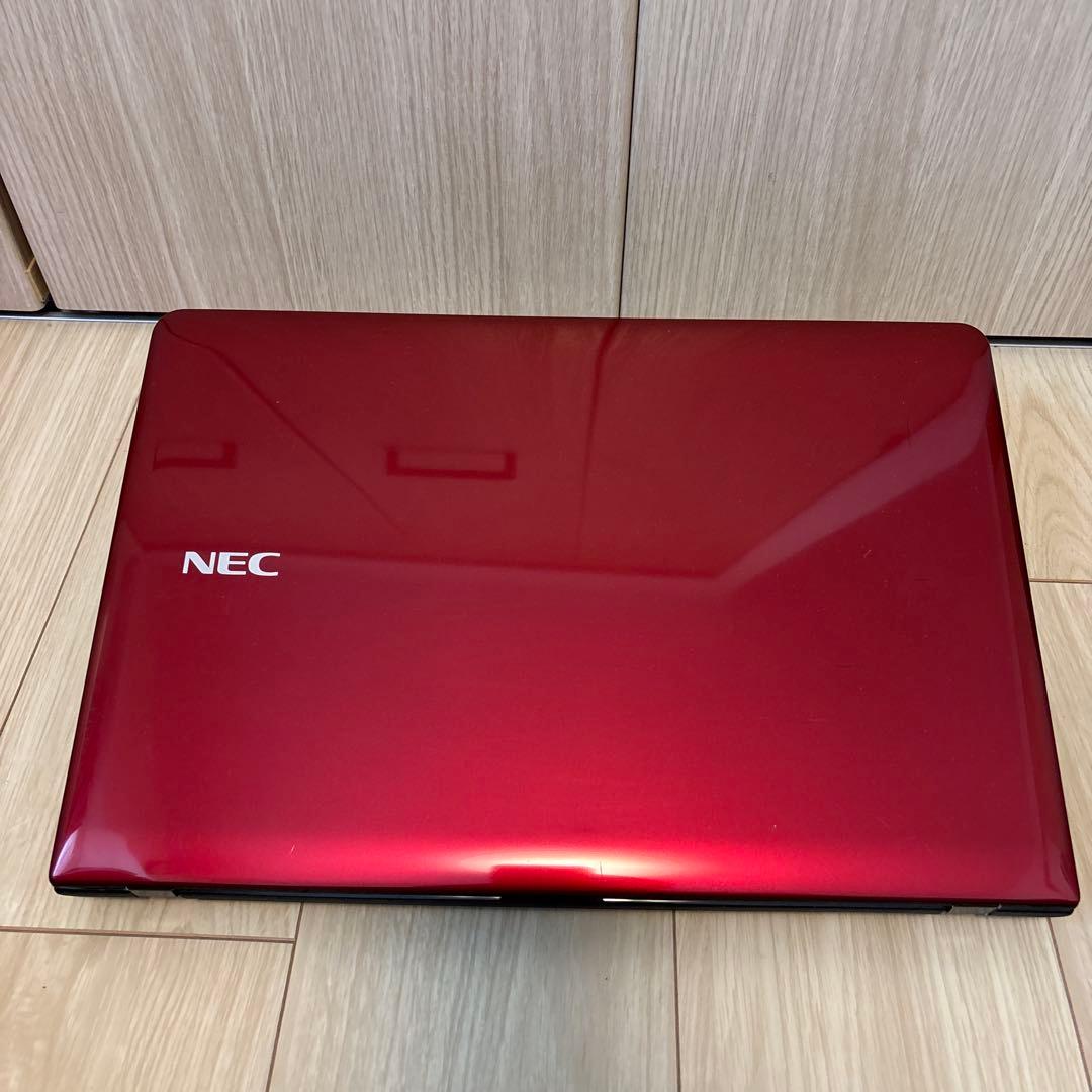 美品Windows11 NEC LaVie 15.6 レッドoffice2021