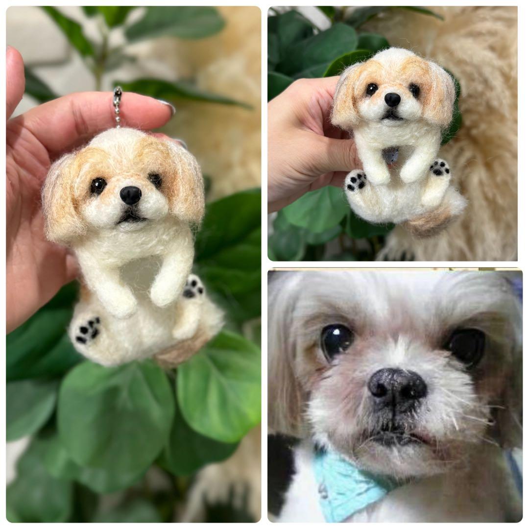 うちの子クリップペット　羊毛フェルト　ペット　マスコット　うちの子グッズ
