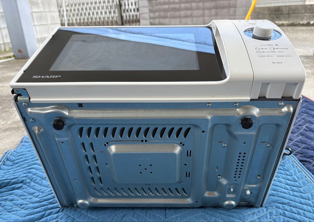 【58】SHARP 2021年製　電子レンジ RE-TM18-W ホワイト