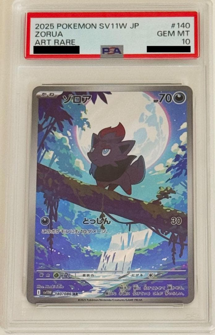 【PSA10】ゾロア AR SV11W ホワイトフレア 140/086