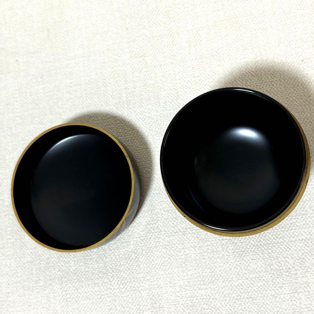 茶道具 源氏車蒔絵棗 五稜作 桐共箱 ￼美品