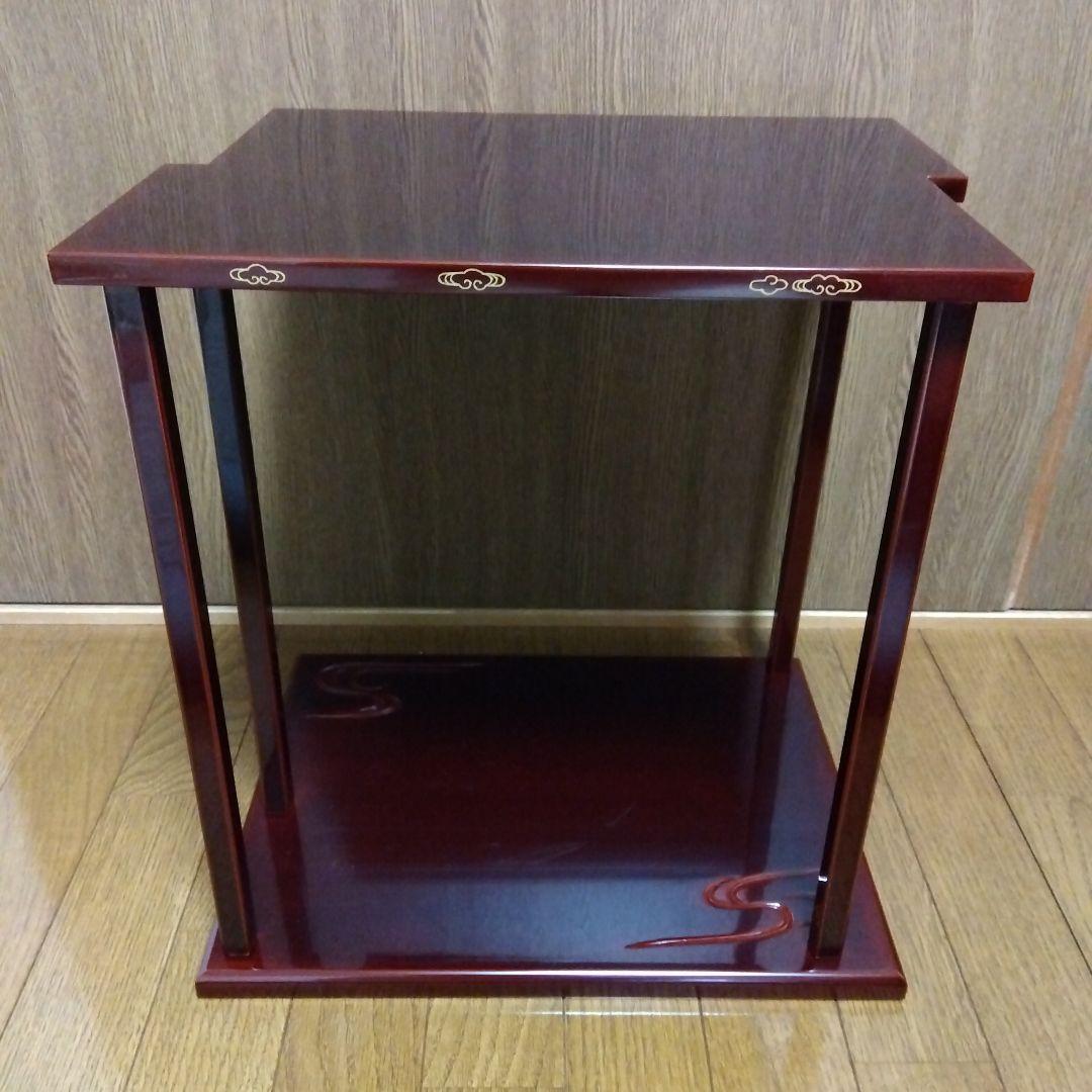 【送料無料】山雲棚 真塗 木製 飾り棚 鵬雲斎好 茶道具