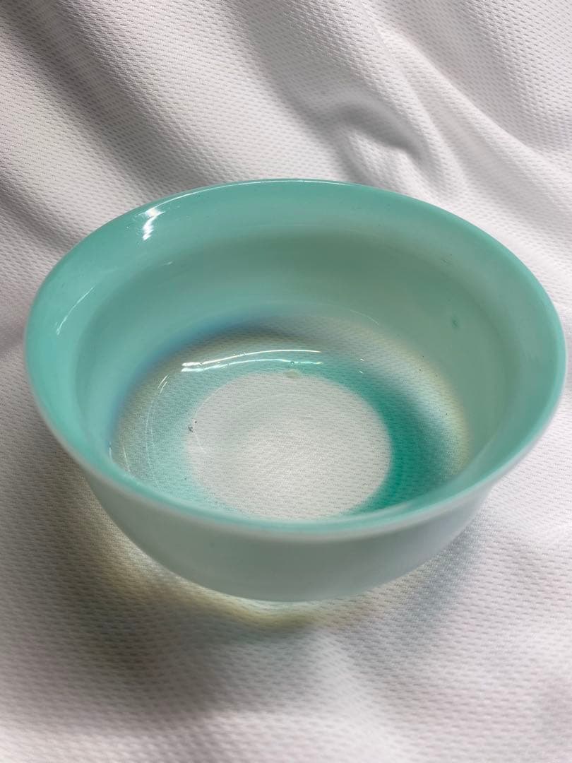 氷コップ みつ豆皿 乳白 青 緑 昭和 レトロ