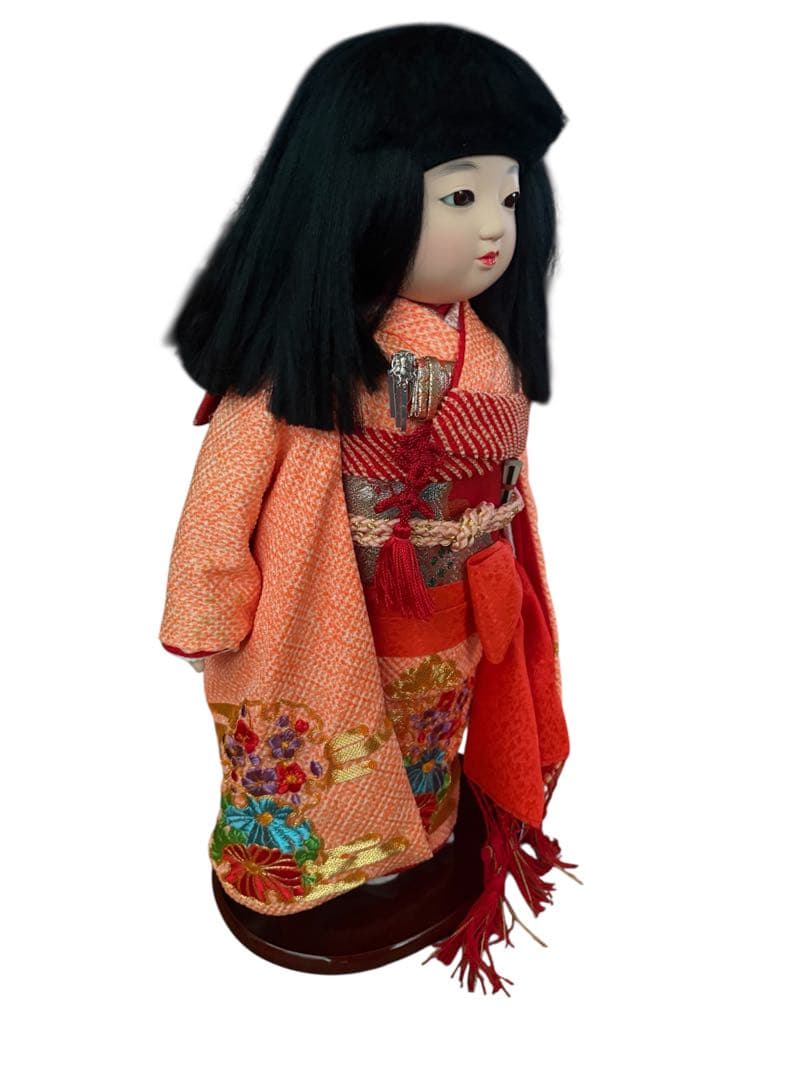 【美品】市松人形 ペア 男の子 女の子 セット 日本人形 節句 雛人形 脇飾り