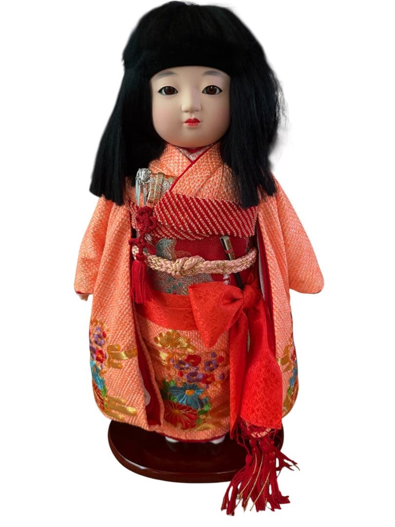 【美品】市松人形 ペア 男の子 女の子 セット 日本人形 節句 雛人形 脇飾り