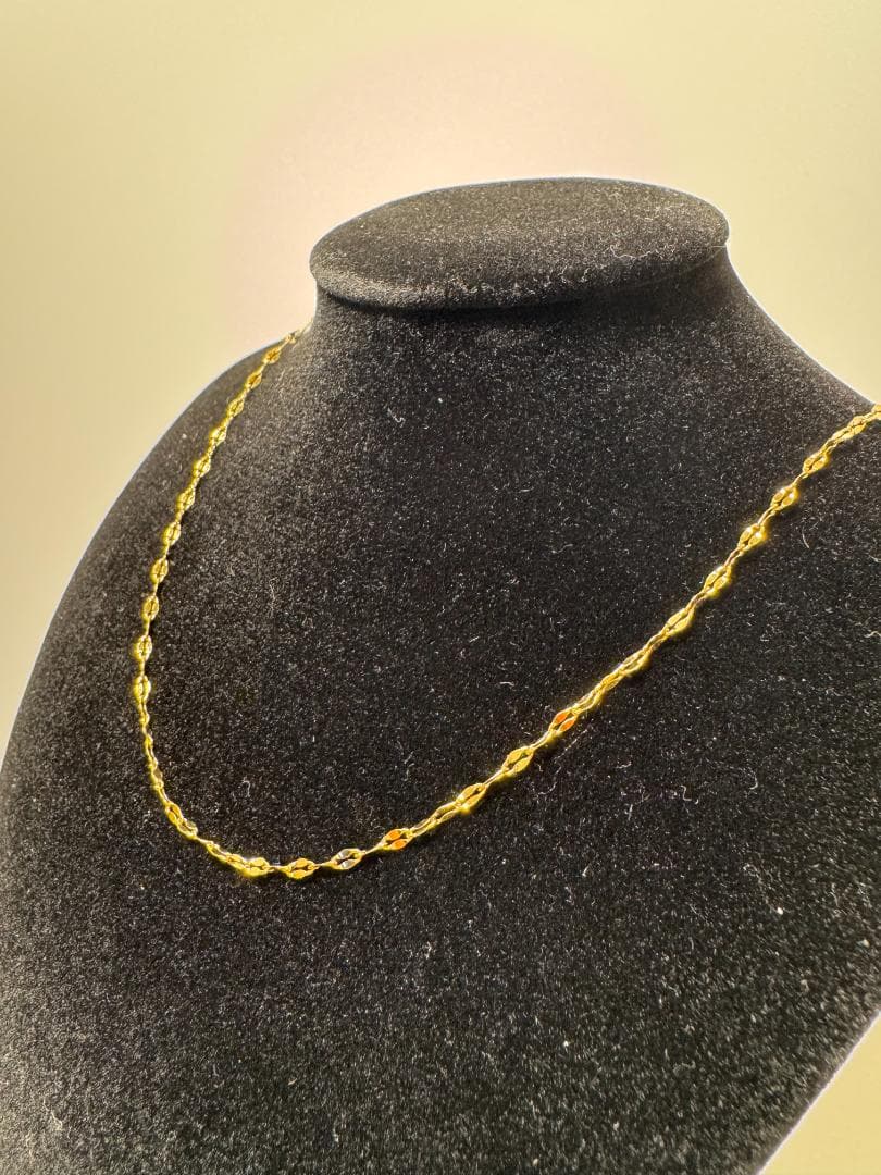 STAR JEWELRY日本製18Kペダルチェーンネックレス