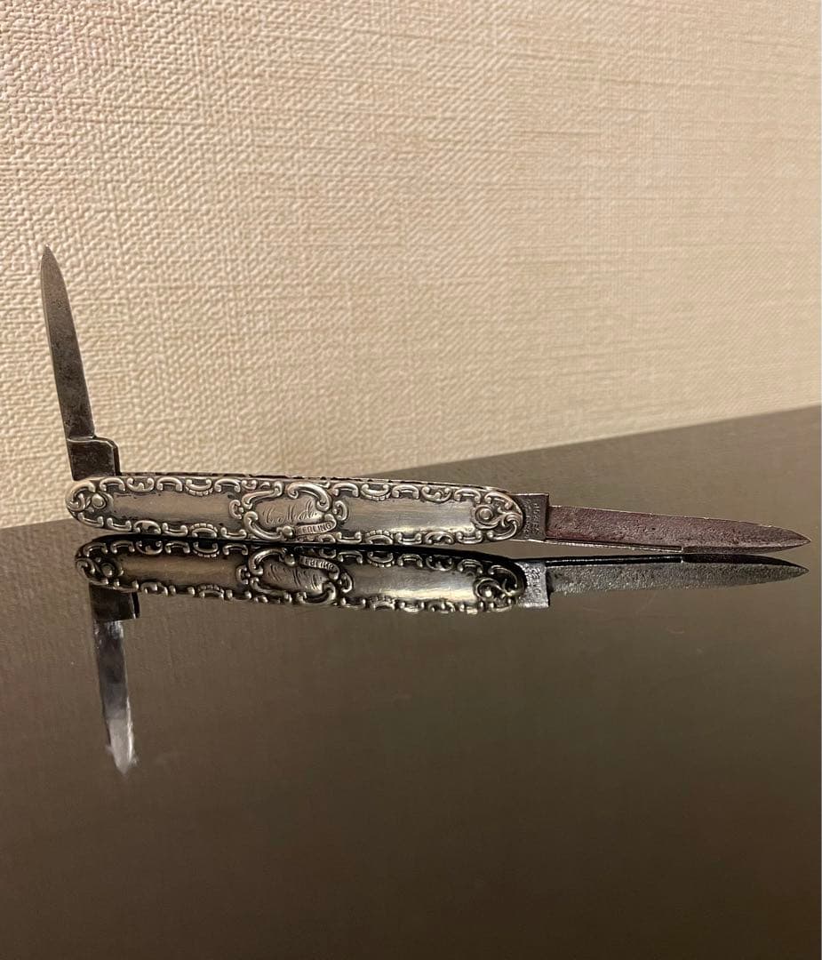 アンティーク　シルバー　フルーツナイフ　Howes Cutlery Co.ドイツ