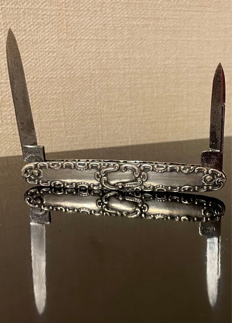 アンティーク　シルバー　フルーツナイフ　Howes Cutlery Co.ドイツ