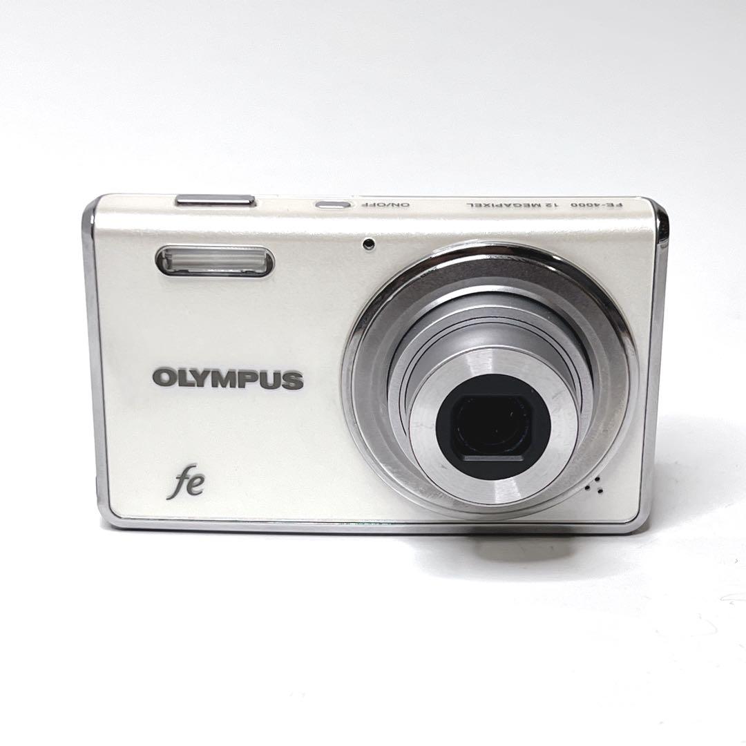 【良品・動作品】 OLYMPUS FE-4000 ホワイト　コンデジ