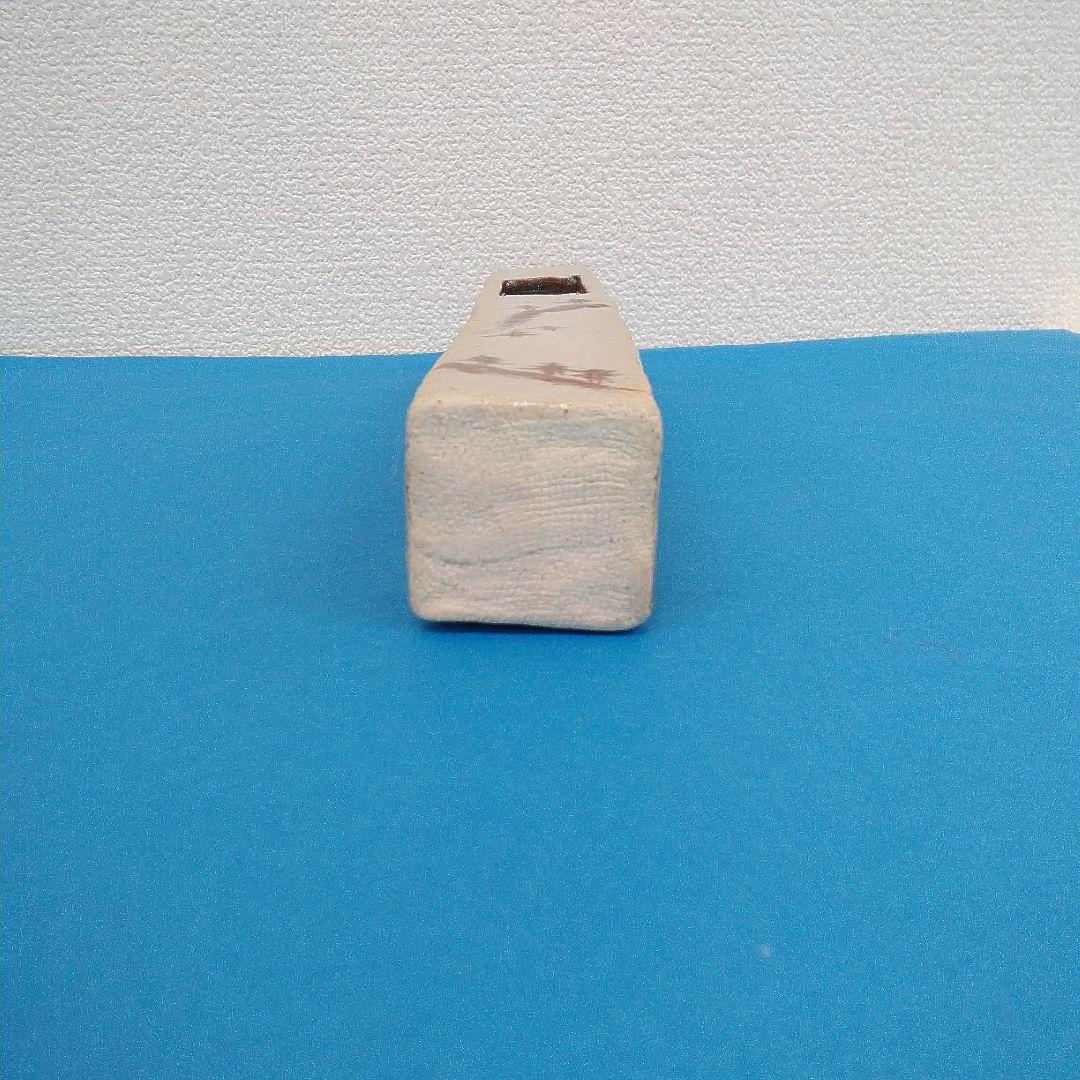 【篠ヶ洞窯】織部 掛花入 飛井隆司（茶道具 / 箱付）