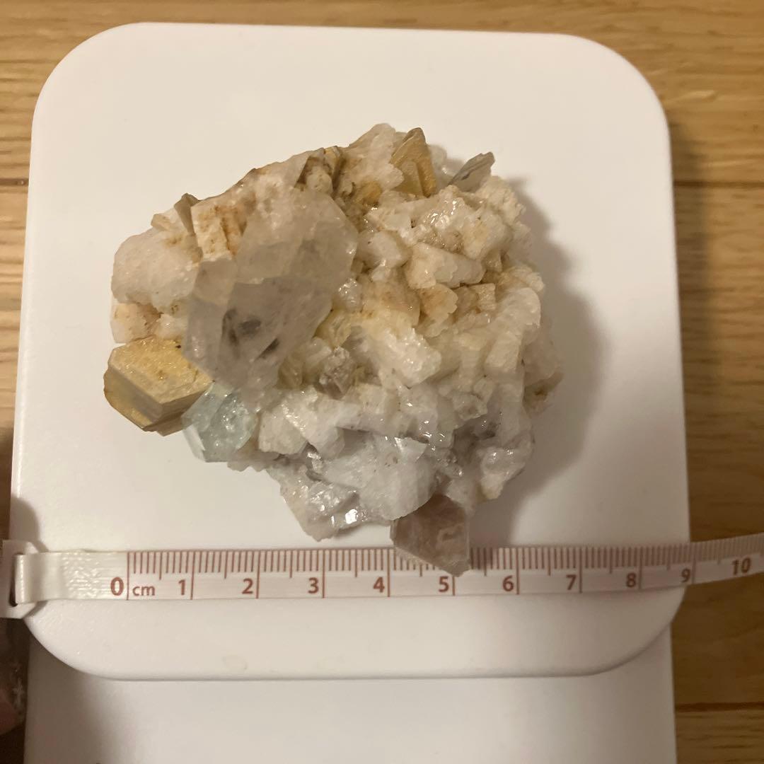 アクアマリン　水晶　日雲母　曹長石　原石　156g パキスタン産