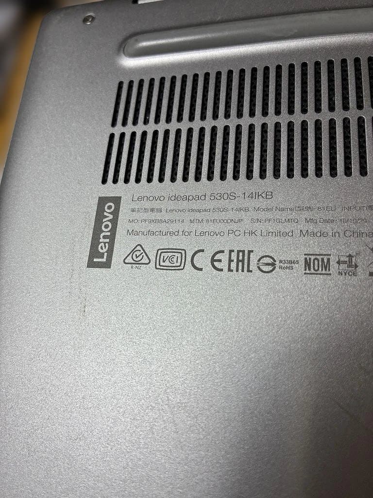 Windowsノート本体 Lenovo Ideapad 530S-14IKB
