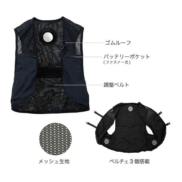COOLFIX アクティブベスト PLT3 -20°C バッテリー付き ①