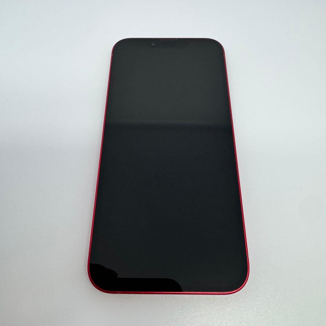【美品】iPhone 13 256GB RED 大容量新品バッテリー100%