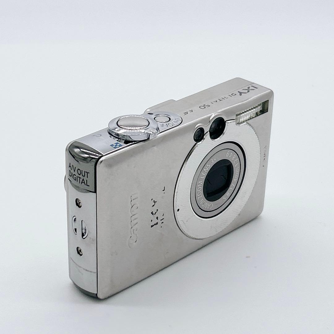 動作確認済　Canon IXY DIGITAL 50 シルバー　充電器