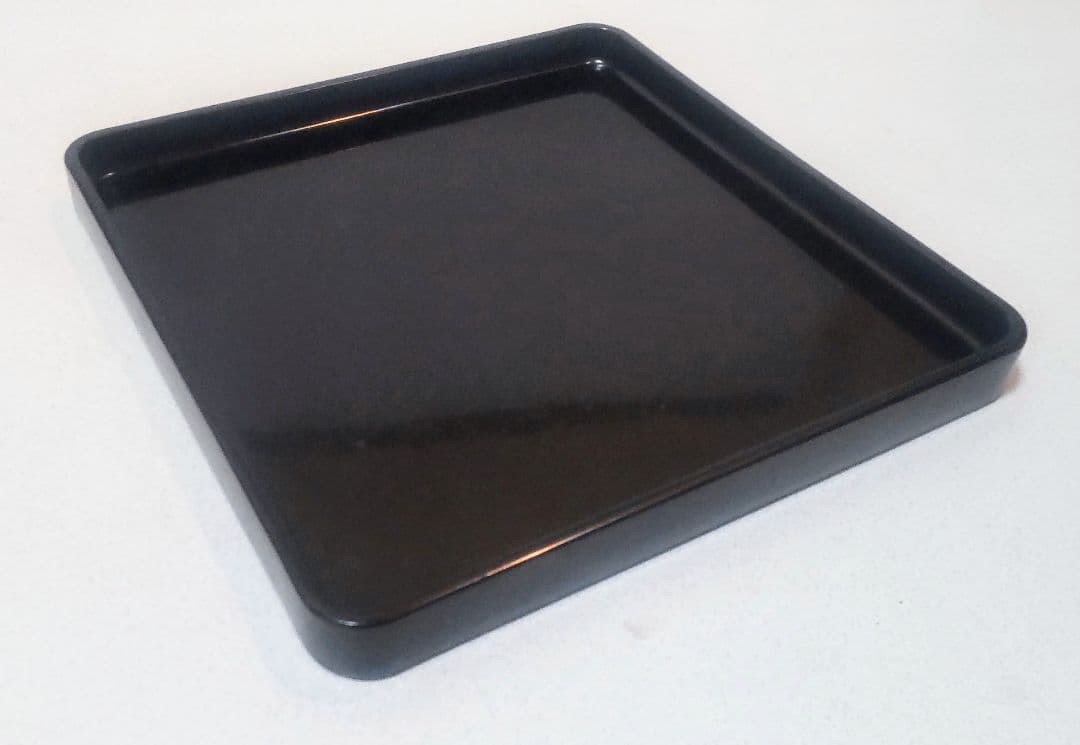 黒漆塗角盆 数奇物九客 /Black Lacquer Tray 9pcs