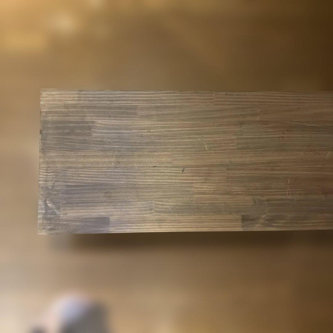 木製ブラウンシェルフ ローテーブル