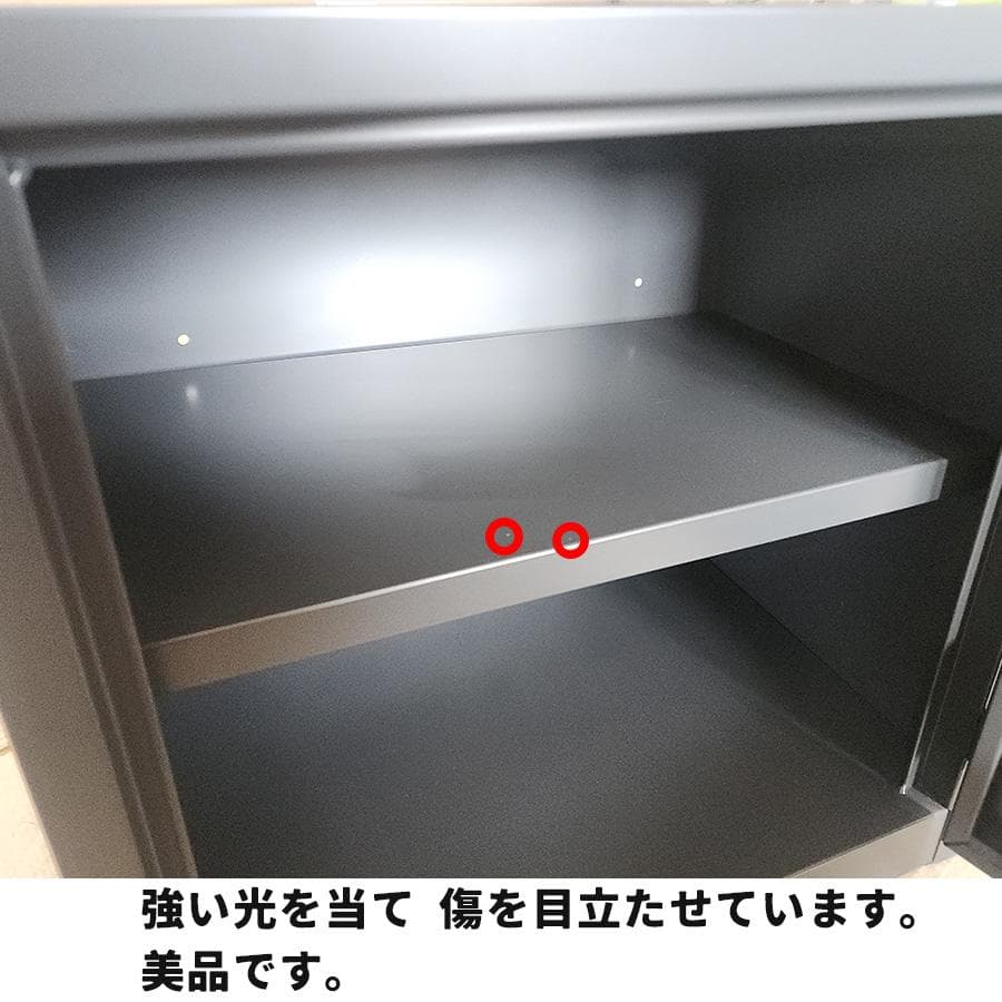 【美品・希少】SHELF LOCKER グレー 金庫 コンパクト