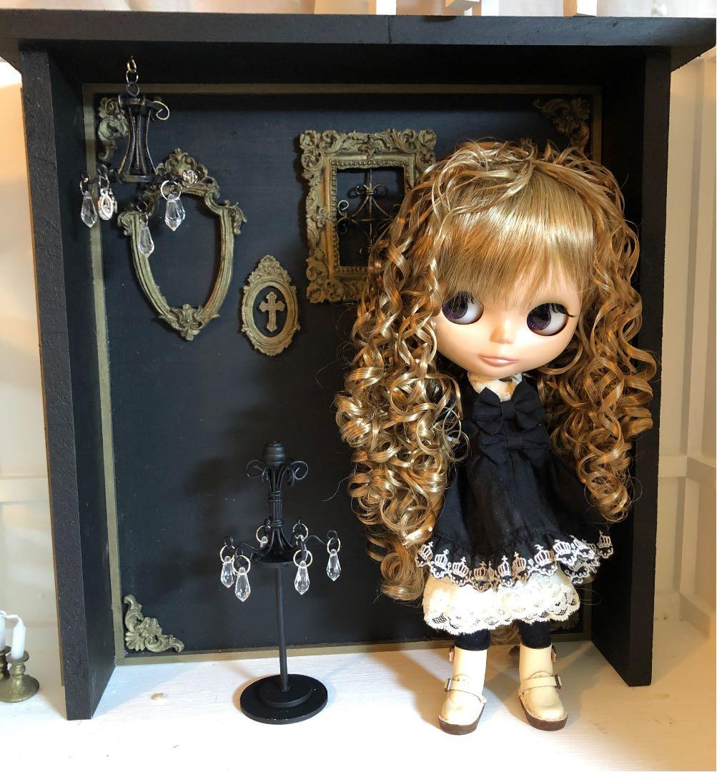 レン...＠love様❤️専用　ブライス　マントルピース　ダークグレー　４面背景付