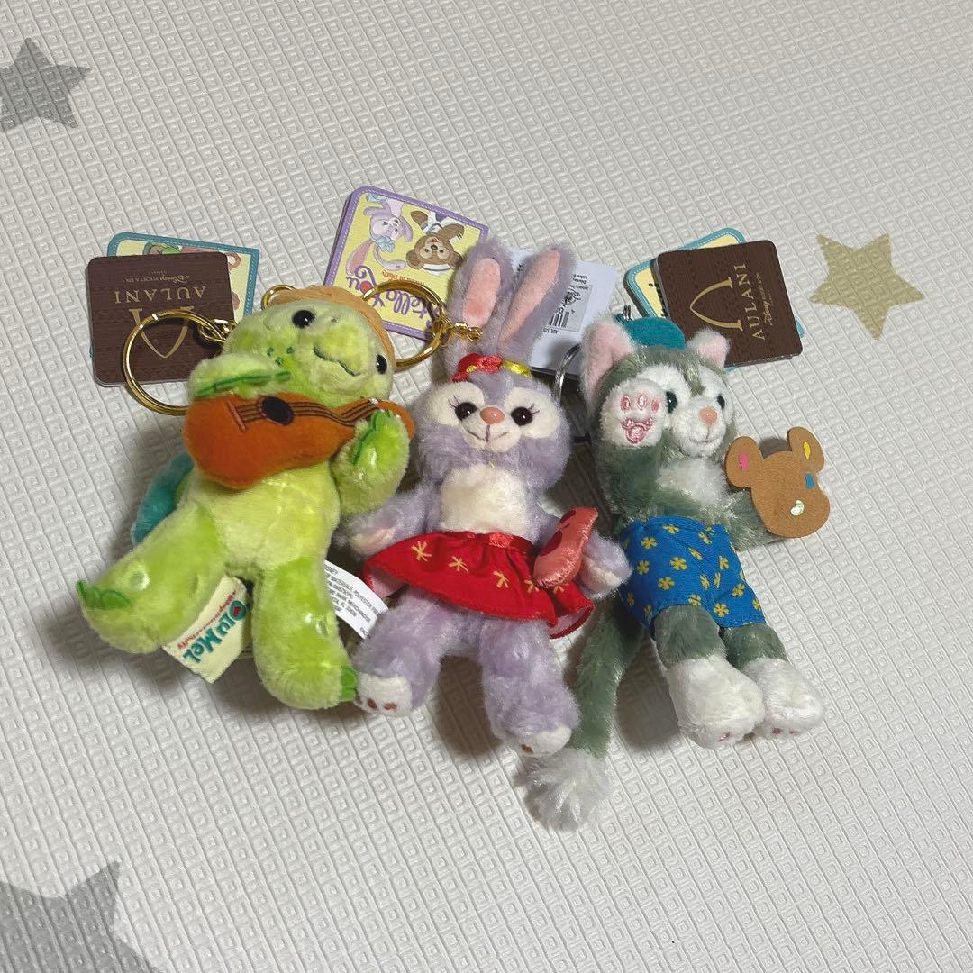 ダッフィーフレンズ_ぬいぐるみキーホルダー3点セット