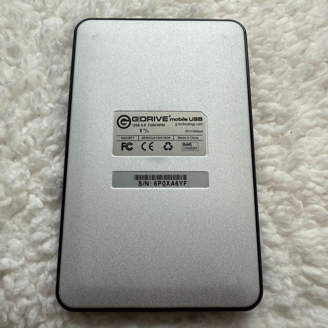 大容量 1TB G-DRIVE ポータブル 外付けHDD