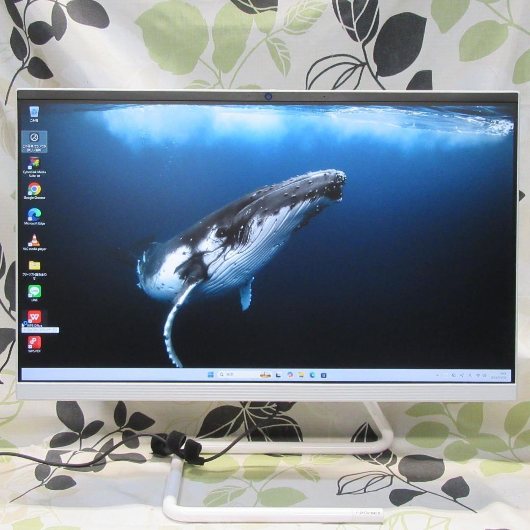 人気の白！Win1公式対応i5/メモリ8G/SSD+HDD/DVD/カメラ/無線