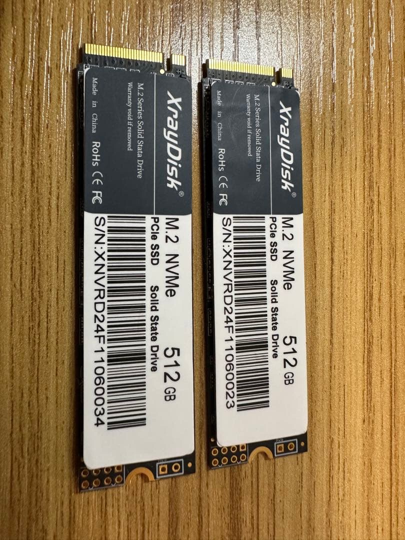 PCIe 3.0 NVMe SSD 512GB ジャンク品　初期化不可