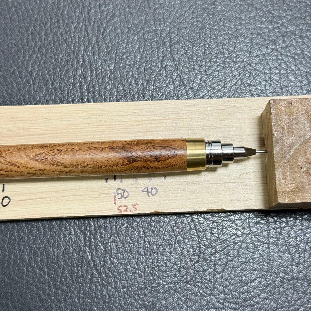 102山梨　木製シャーペン　最強低重心　真鍮