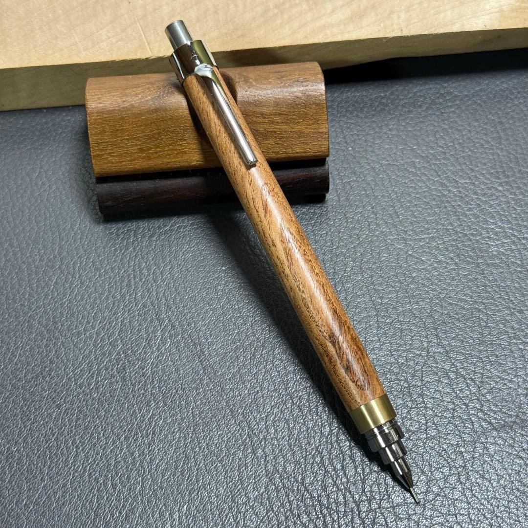 102山梨　木製シャーペン　最強低重心　真鍮