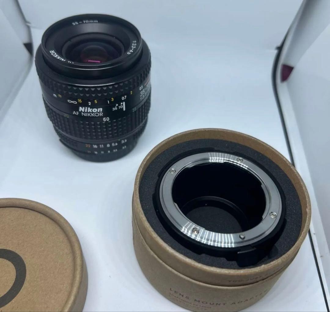 Nikon AF Nikkor 50mm f/1.8 + URTHアダプター