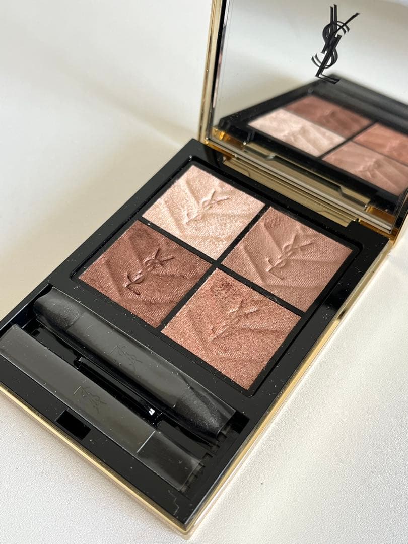 美品★イヴ・サンローランYSL★クチュールミニクラッチ 025ゴールデンラスト