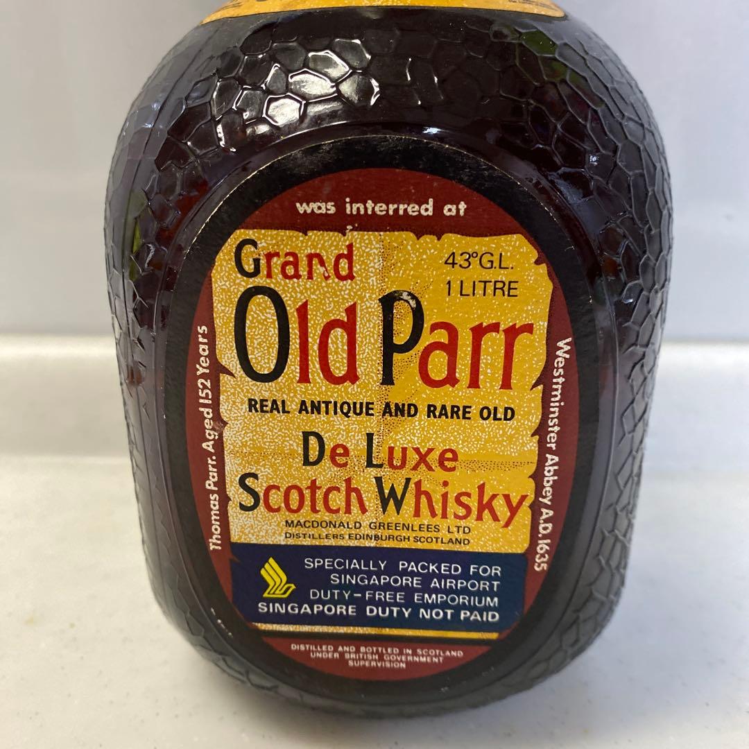 貴重　Grand Old Parr ウイスキー　1L 古酒　アンティークレトロ