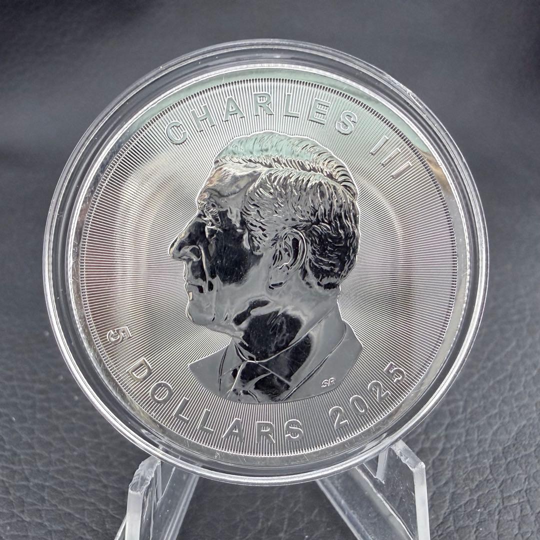 メイプルリーフ 銀貨 カラー ステンドグラス フォックス 1オンス 1oz