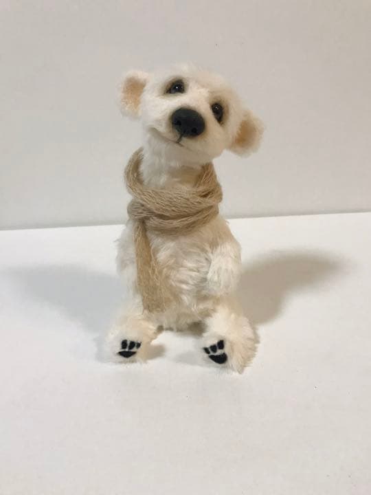 羊毛フェルト　くまちゃん　ハンドメイド