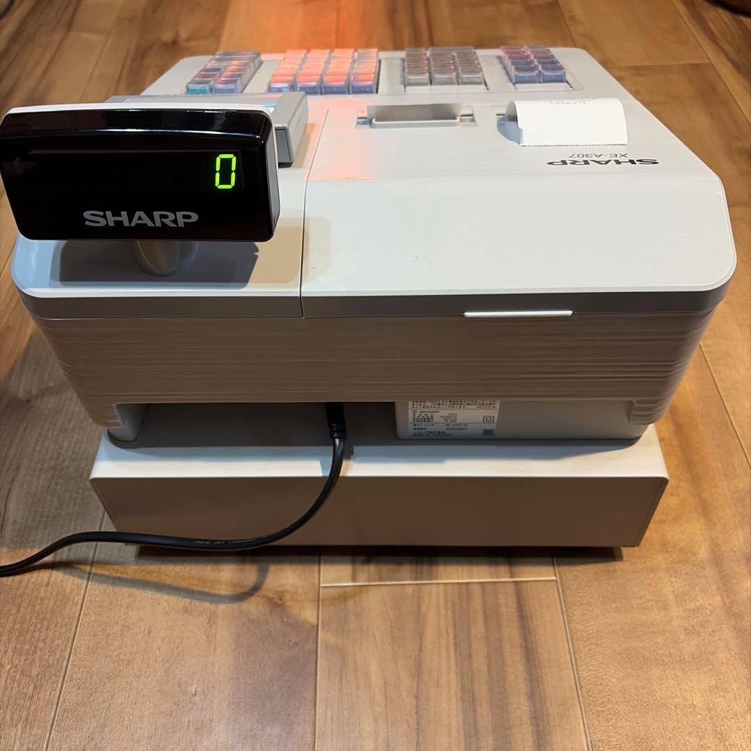 美品　SHARP シャープ　電子レジスタ XE-A307-W 16部門タイプ
